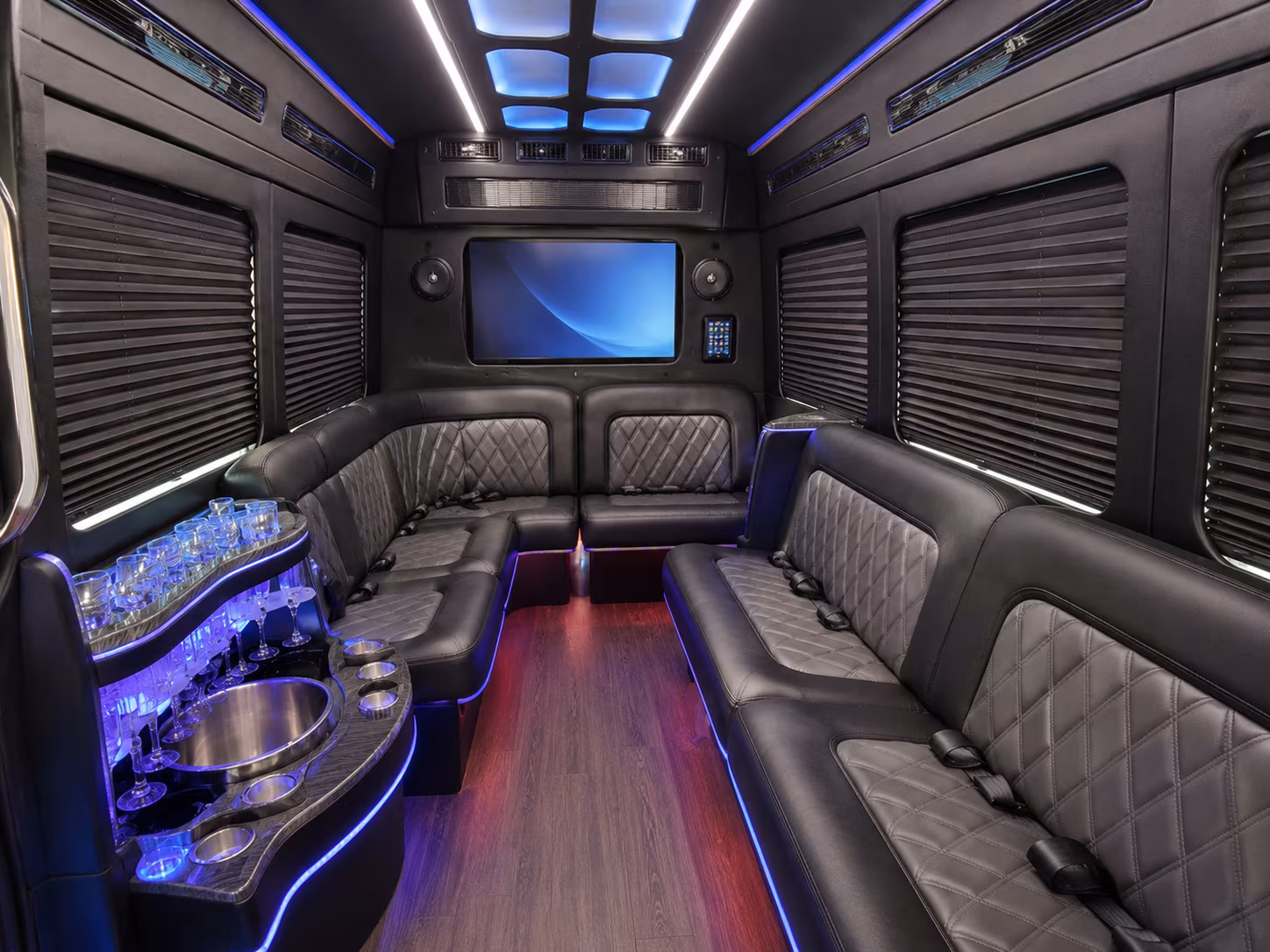 sioux falls party bus interior